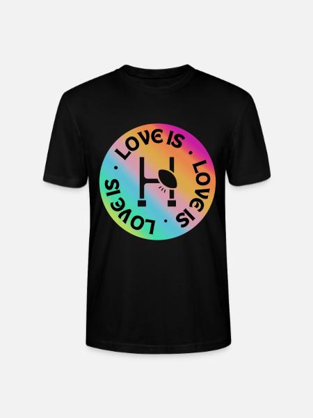 Rugby : L’amour l’est. - T-shirt bio CRAFTER Stanley Stella Unisexe - noir