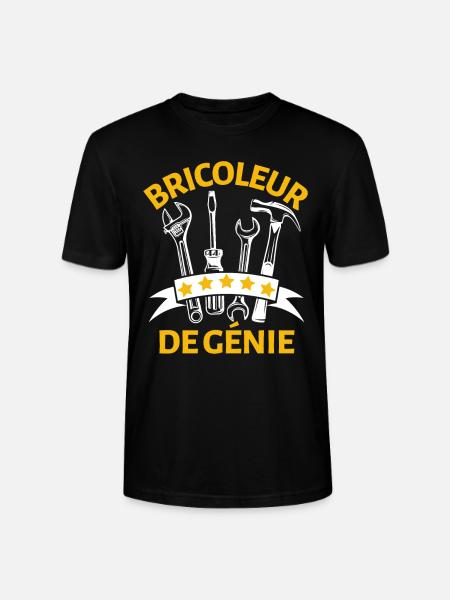 Bricoleur de génie 4 - T-shirt bio CRAFTER Stanley Stella Unisexe - noir