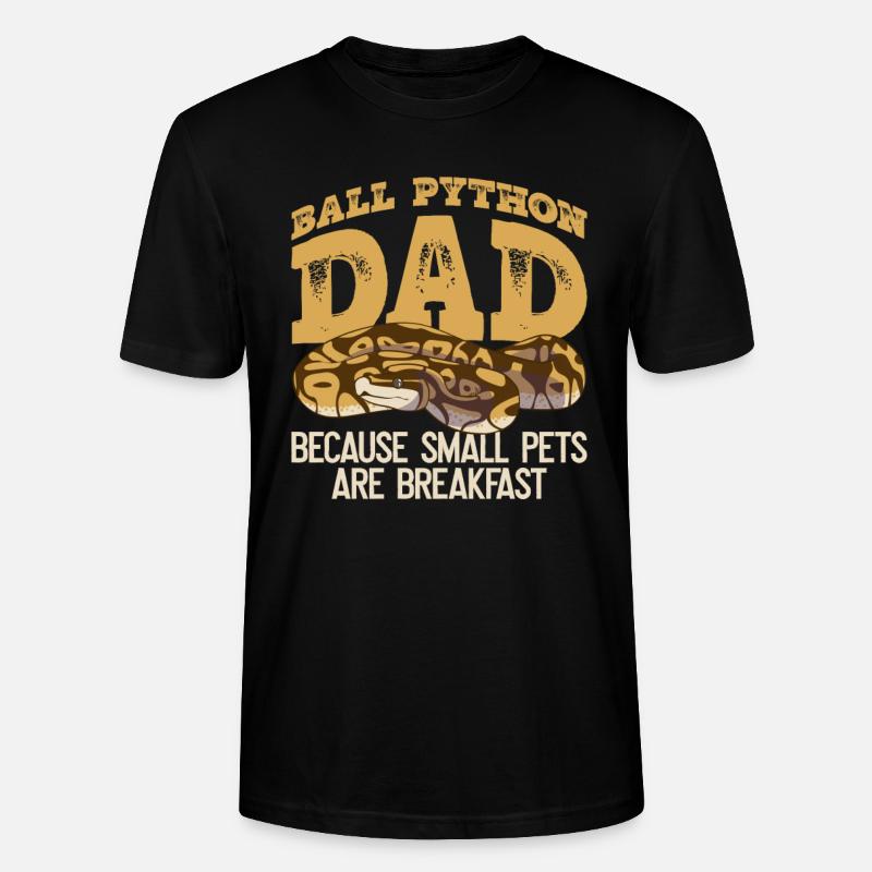 Bananenkugel Python Papa Königspython Besitzer - Stanley/Stella Unisex Bio-T-Shirt CRAFTER - Schwarz