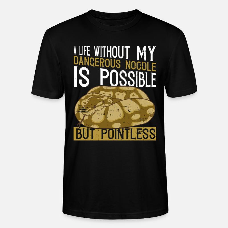 Banane Ballpython Königspython - Stanley/Stella Unisex Bio-T-Shirt CRAFTER - Schwarz