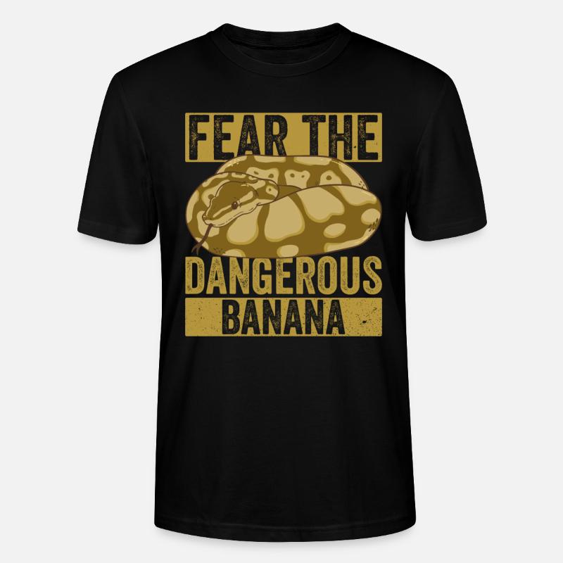 Banana Königspython - Stanley/Stella CRAFTER Unisex Organic T-Shirt - black