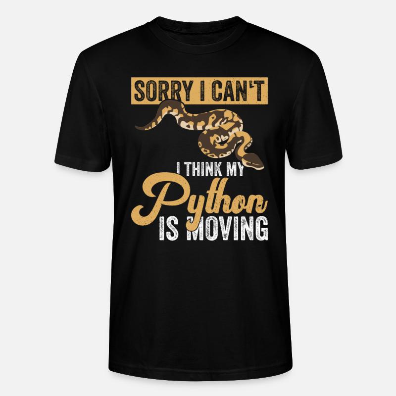 Königspython Banana Königspython - Stanley/Stella CRAFTER Unisex Organic T-Shirt - black