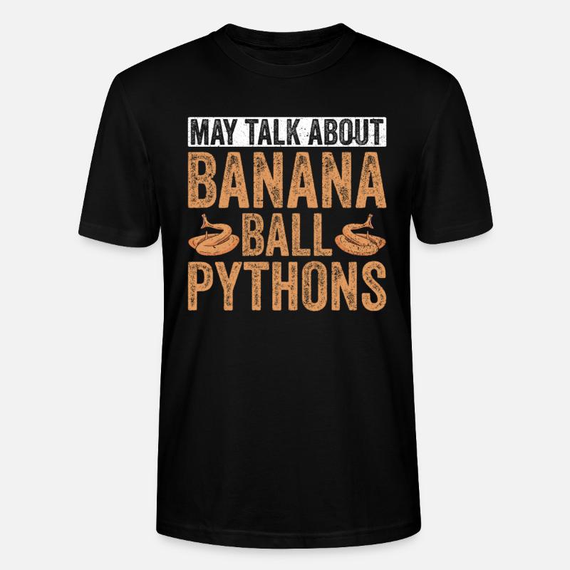 Banana Königspython Königspython Besitzer - Stanley/Stella CRAFTER Unisex Organic T-Shirt - black