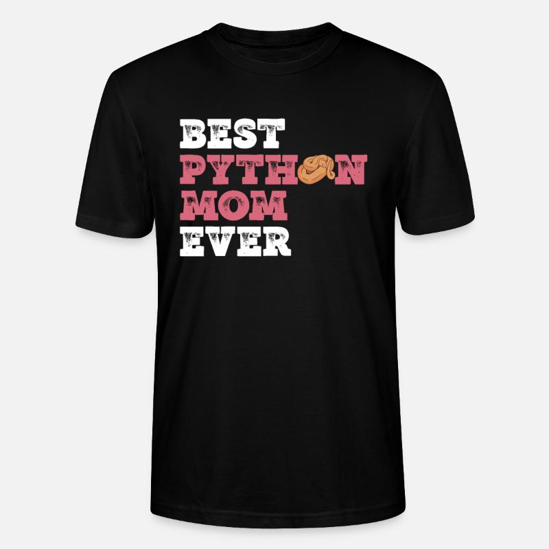 Königspython Mutter Banane Königspython Mama - Stanley/Stella Unisex Bio-T-Shirt CRAFTER - Schwarz
