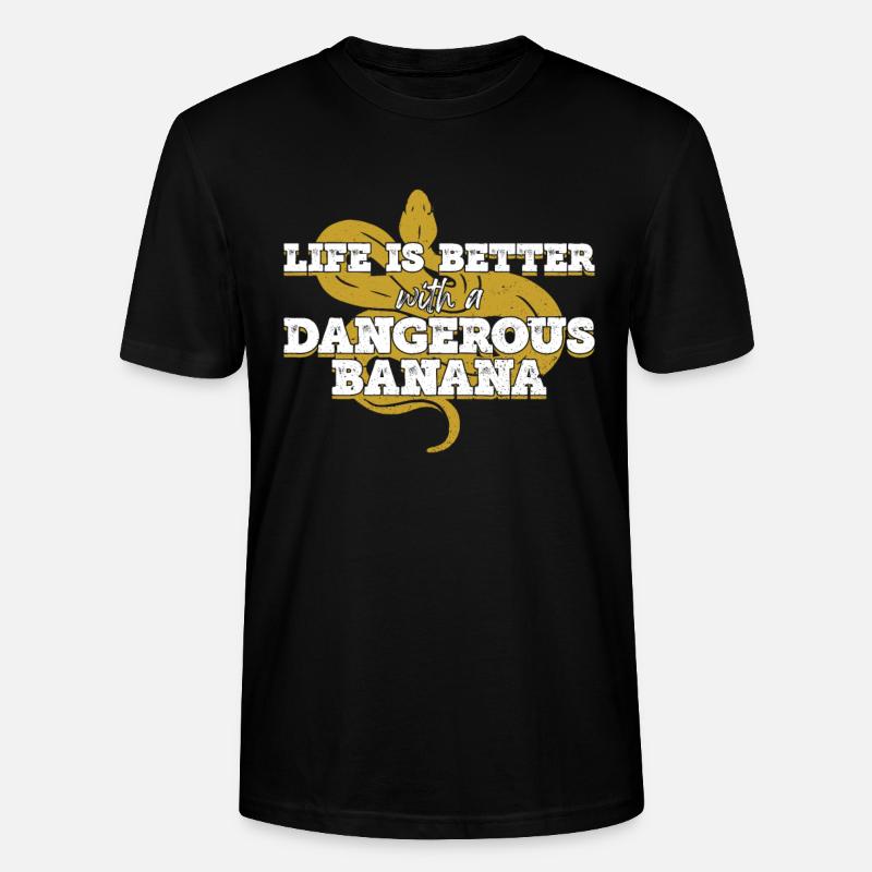 Bananenkugel Python Königspython - Stanley/Stella Unisex Bio-T-Shirt CRAFTER - Schwarz