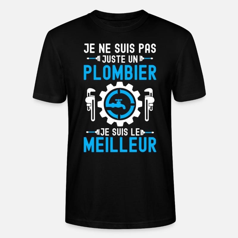 Meilleur plombier 1 - T-shirt bio CRAFTER Stanley Stella Unisexe - noir