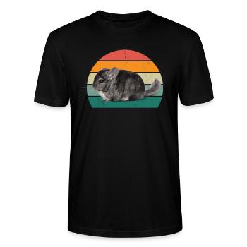 Rodents Rodents Hamster Rat Mouse Squirrel - Stanley/Stella CRAFTER Unisex Organic T-Shirt - black - Front - Alina (178cm) & Michal (187cm)