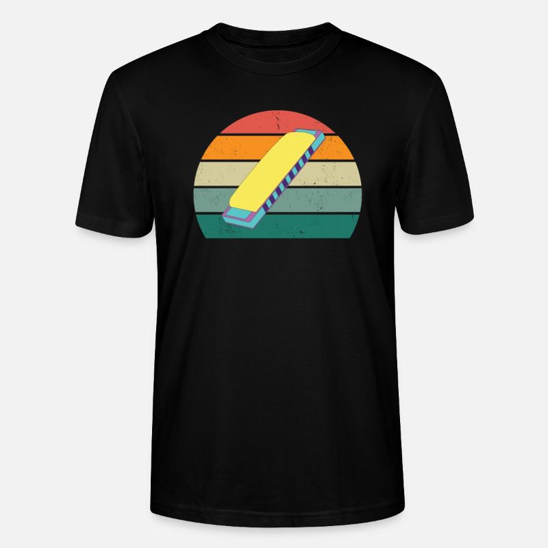 Harmonica Harmonica Player Harmonicas - Stanley/Stella CRAFTER Unisex Organic T-Shirt - black