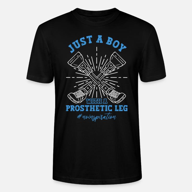 Rollstuhl Prothese Gliedmaßenamputation - Stanley/Stella Unisex Bio-T-Shirt CRAFTER - Schwarz