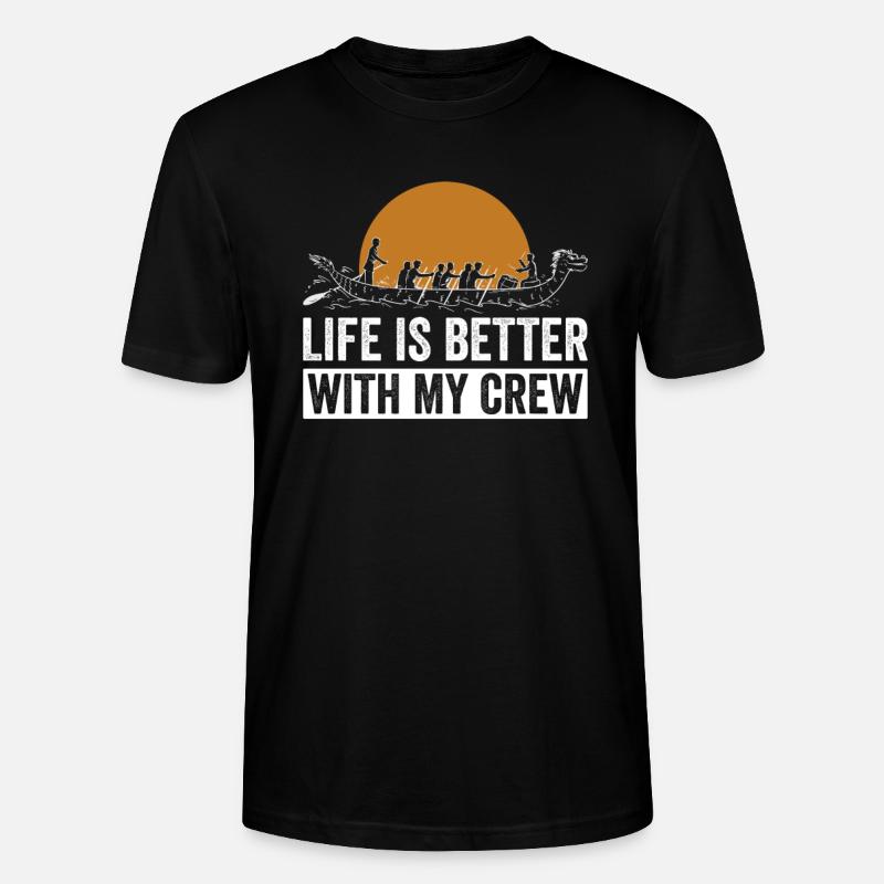Drachenboot Drachenbootrennen Paddeln - T-shirt bio CRAFTER Stanley Stella Unisexe - noir
