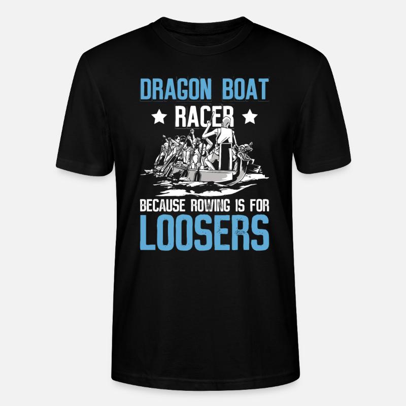 Drachenboot Und Drachenbootmannschaft - Stanley/Stella CRAFTER Unisex Organic T-Shirt - black