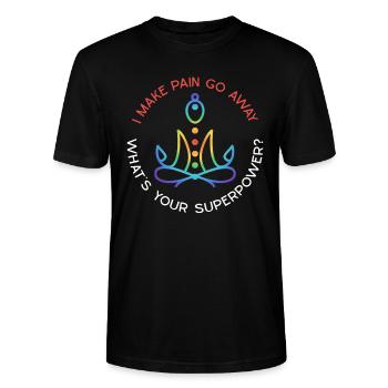 Reiki - Stanley/Stella CRAFTER Unisex Organic T-Shirt - black - Front - Alina (178cm) & Michal (187cm)