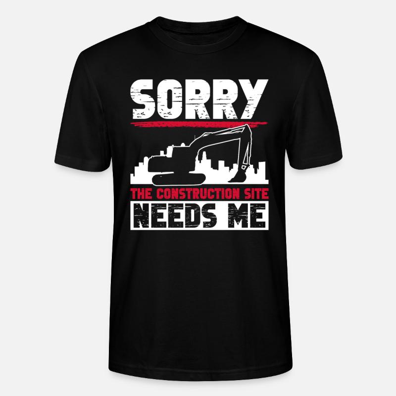 Bagger Baggerfahrer - T-shirt bio CRAFTER Stanley Stella Unisexe - noir