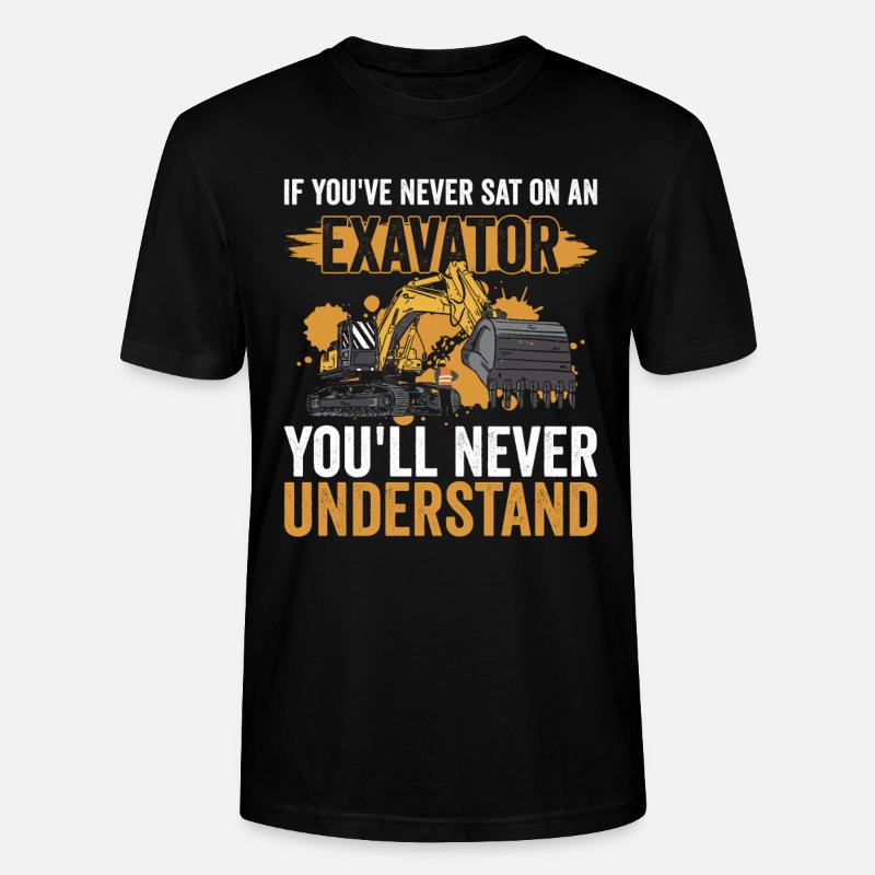 Baggerfahrer Bagger - T-shirt bio CRAFTER Stanley Stella Unisexe - noir