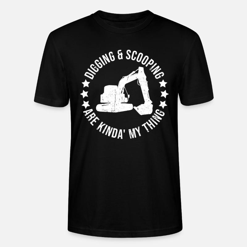 Bagger Sandbagger Baggerfahrer - T-shirt bio CRAFTER Stanley Stella Unisexe - noir