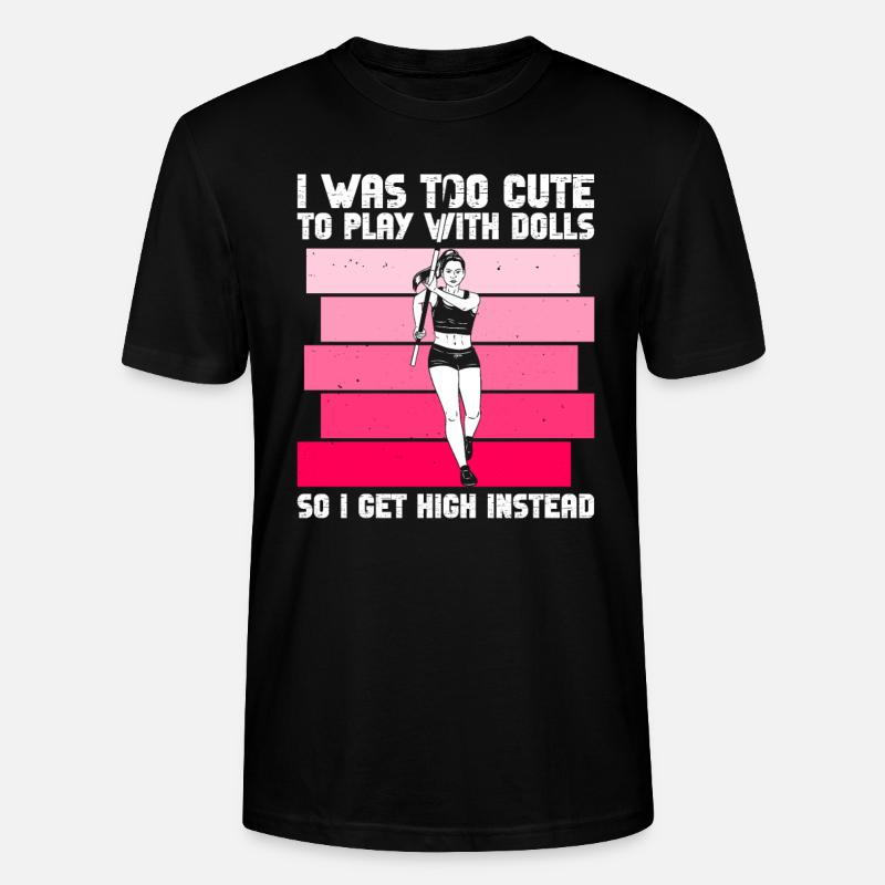 Stabhochsprung Mädchen Stabhochspringen - T-shirt bio CRAFTER Stanley Stella Unisexe - noir