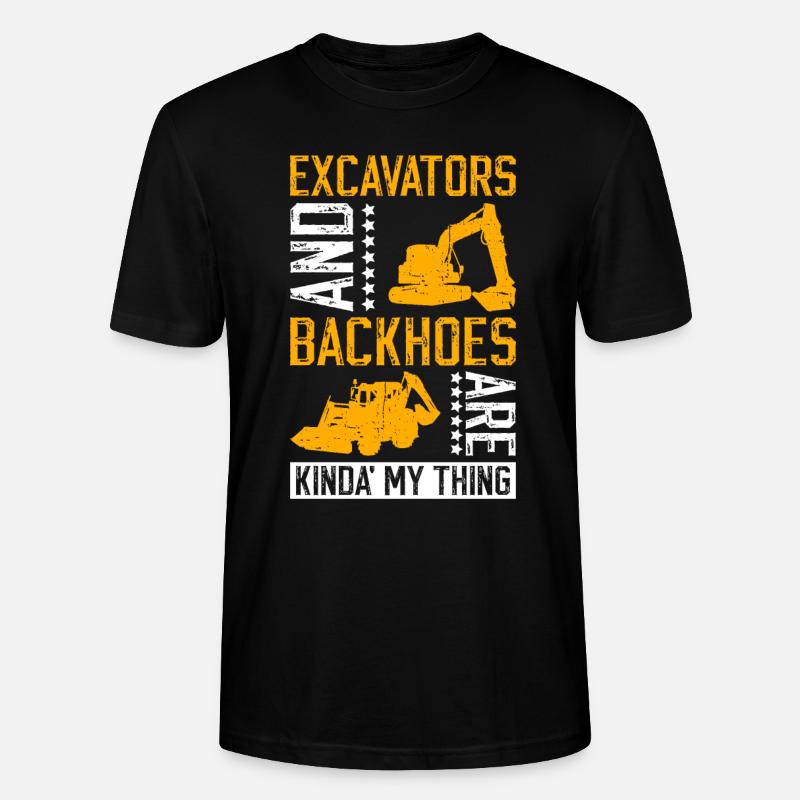 Baggerfahrer Bagger - T-shirt bio CRAFTER Stanley Stella Unisexe - noir