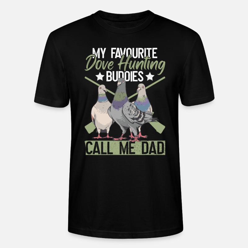 Taubenjäger Papa Jäger Vogeljagd - T-shirt bio CRAFTER Stanley Stella Unisexe - noir