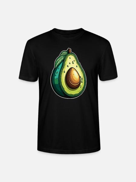 Avocado - Stanley/Stella CRAFTER Unisex Organic T-Shirt - black