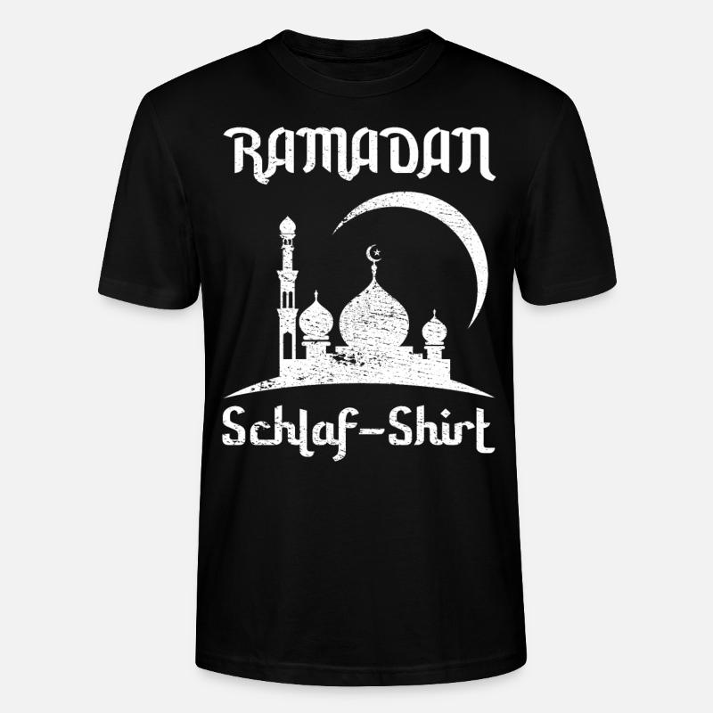 Ramadan schlafen Schlaf Pyjama Geschenk - Stanley/Stella Unisex Bio-T-Shirt CRAFTER - Schwarz