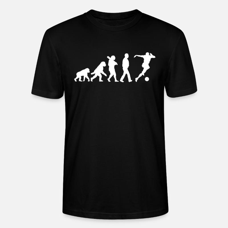 Évolution du football - T-shirt bio CRAFTER Stanley Stella Unisexe - noir