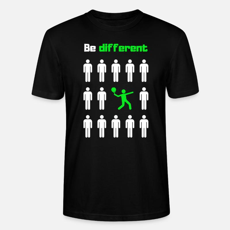 Be different, paddle - Stanley/Stella CRAFTER Unisex Organic T-Shirt - black