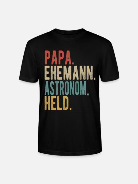 Astronom Papa Ehemann Held - Stanley/Stella Unisex Bio-T-Shirt CRAFTER - Schwarz