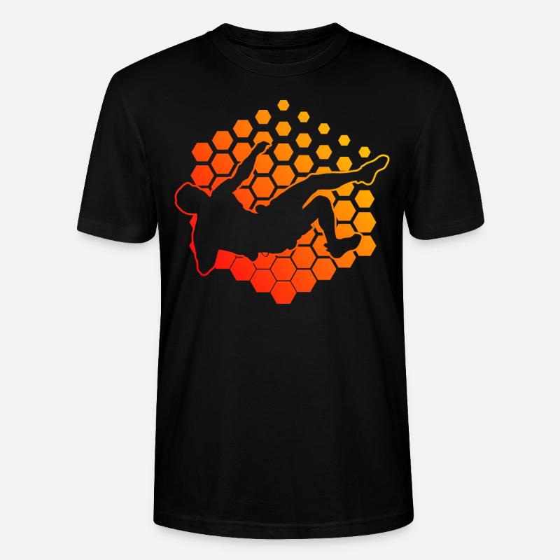 Damen Klettern Climbing Kletterer Boulder - Stanley/Stella Unisex Bio-T-Shirt CRAFTER - Schwarz