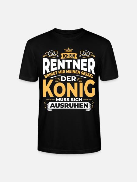 Rentner-König: Thronzeit! - Stanley/Stella Unisex Bio-T-Shirt CRAFTER - Schwarz