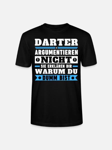 Darters don't argue - Stanley/Stella CRAFTER Unisex Organic T-Shirt - black