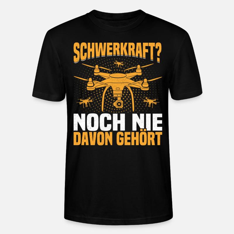 Drone volant drone télécommandé - T-shirt bio CRAFTER Stanley Stella Unisexe - noir