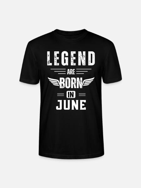 sont nées en juin - T-shirt bio CRAFTER Stanley Stella Unisexe - noir