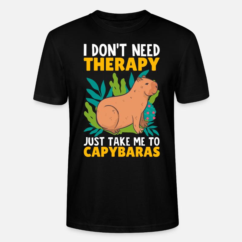 Capybara Capy - T-shirt bio CRAFTER Stanley Stella Unisexe - noir