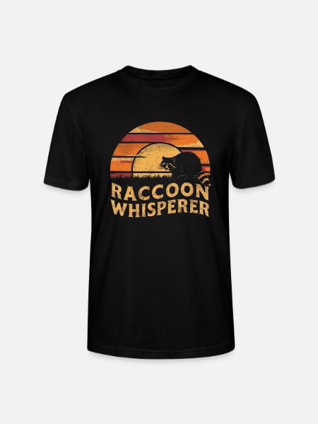 Raccoon Whisperer - Stanley/Stella CRAFTER Unisex Organic T-Shirt - black