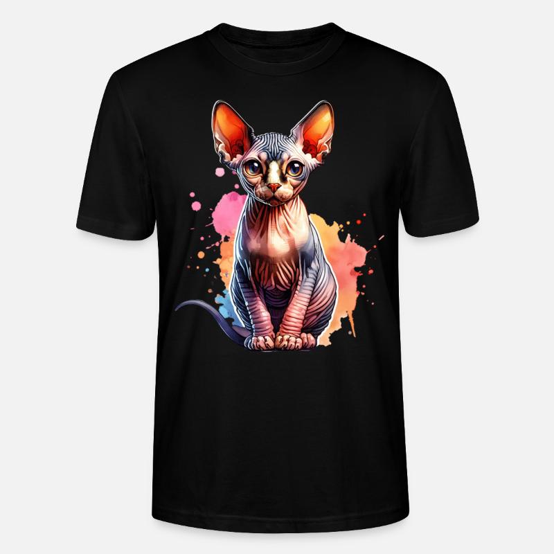 Sphynxkatze Geschenk - Stanley/Stella Unisex Bio-T-Shirt CRAFTER - Schwarz