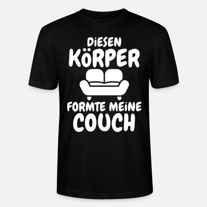 Couch Formte Körper - Stanley/Stella Unisex Bio-T-Shirt CRAFTER - Schwarz
