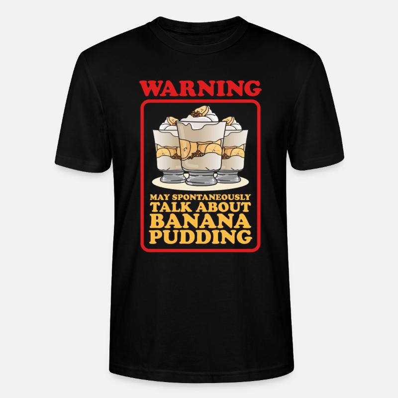 Bananenpudding Bananen Pudding Geschenke - Stanley/Stella Unisex Bio-T-Shirt CRAFTER - Schwarz
