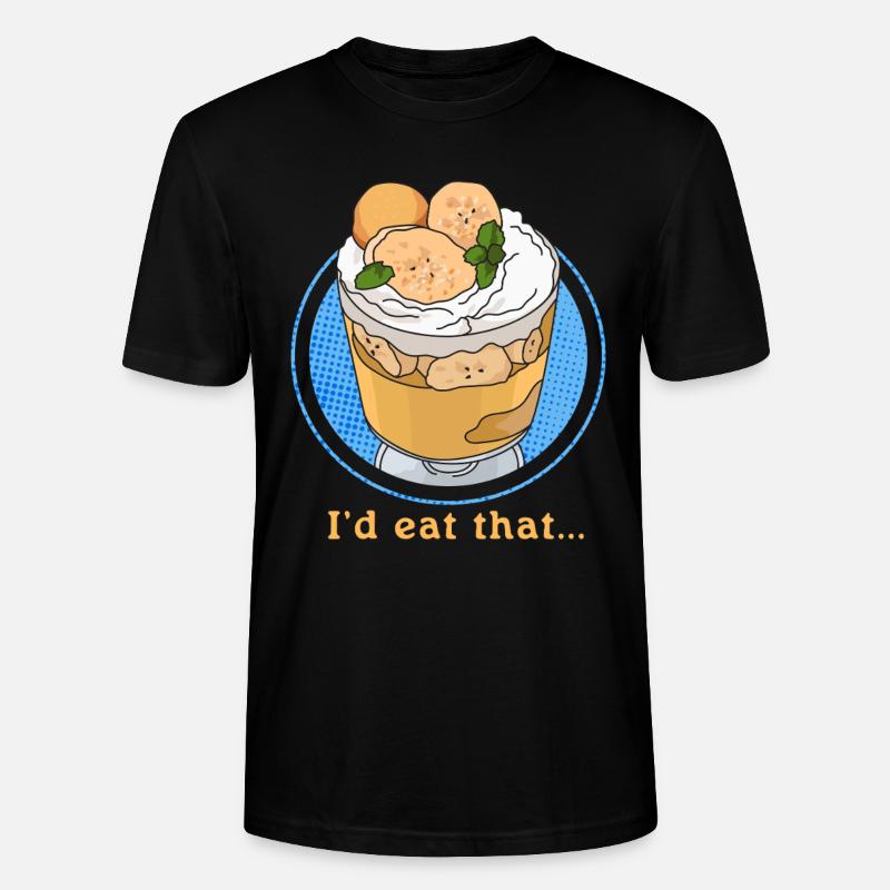 Bananen Pudding Bananenpudding Geschenk - Stanley/Stella Unisex Bio-T-Shirt CRAFTER - Schwarz
