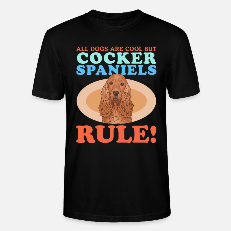 Cocker Spaniel Cocker Spaniel Cadeau - T-shirt bio CRAFTER Stanley Stella Unisexe - noir