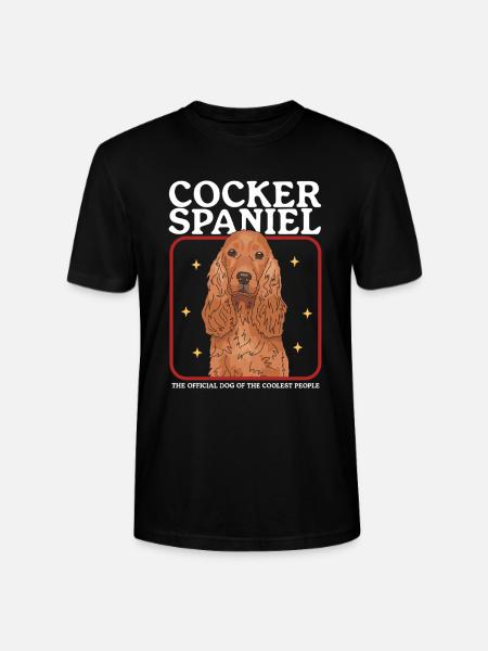 Cocker Spaniel Hunde Cockerspaniel Geschenke - Stanley/Stella Unisex Bio-T-Shirt CRAFTER - Schwarz