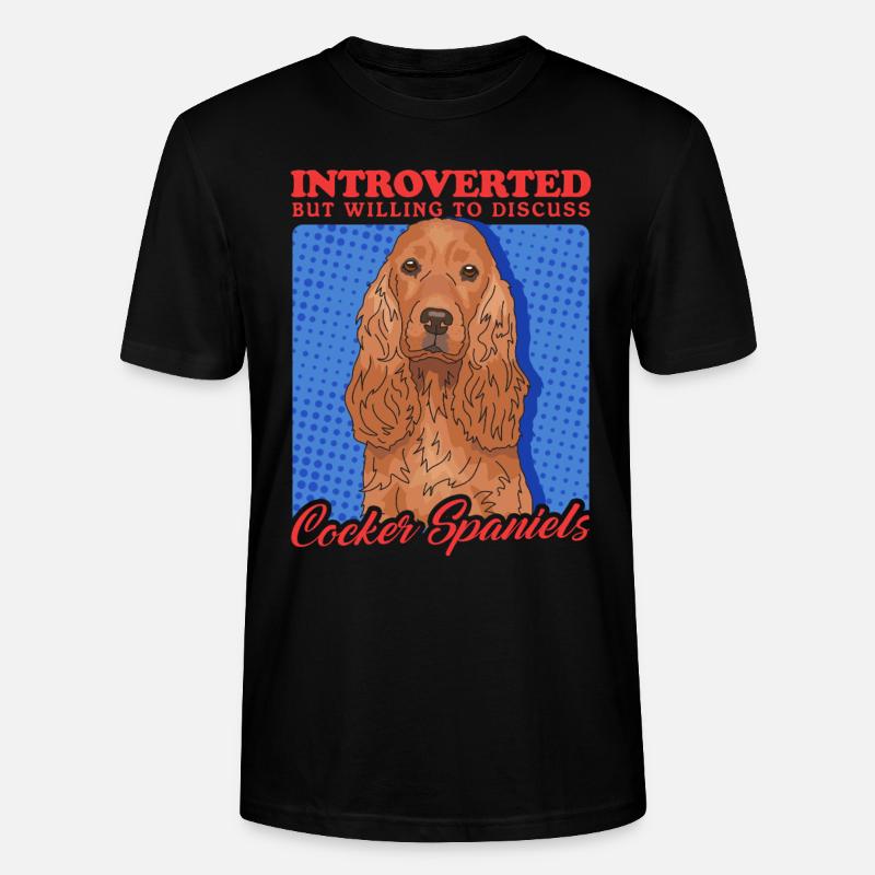 Cocker Spaniel Cocker Spaniel Gift - Stanley/Stella CRAFTER Unisex Organic T-Shirt - black