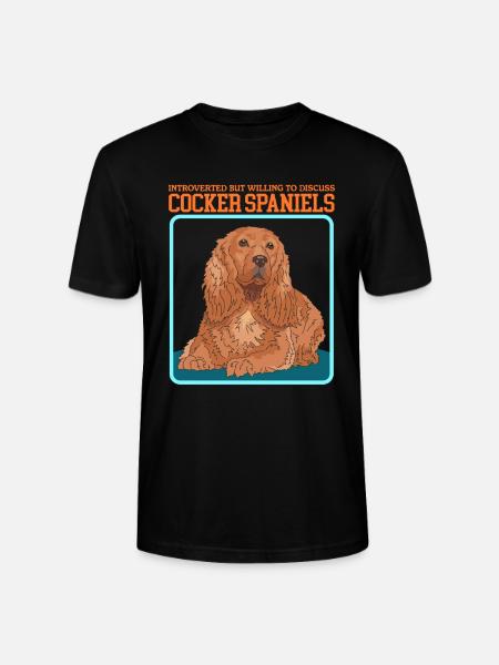 Cocker Spaniel Cocker Spaniel Gifts - Stanley/Stella CRAFTER Unisex Organic T-Shirt - black