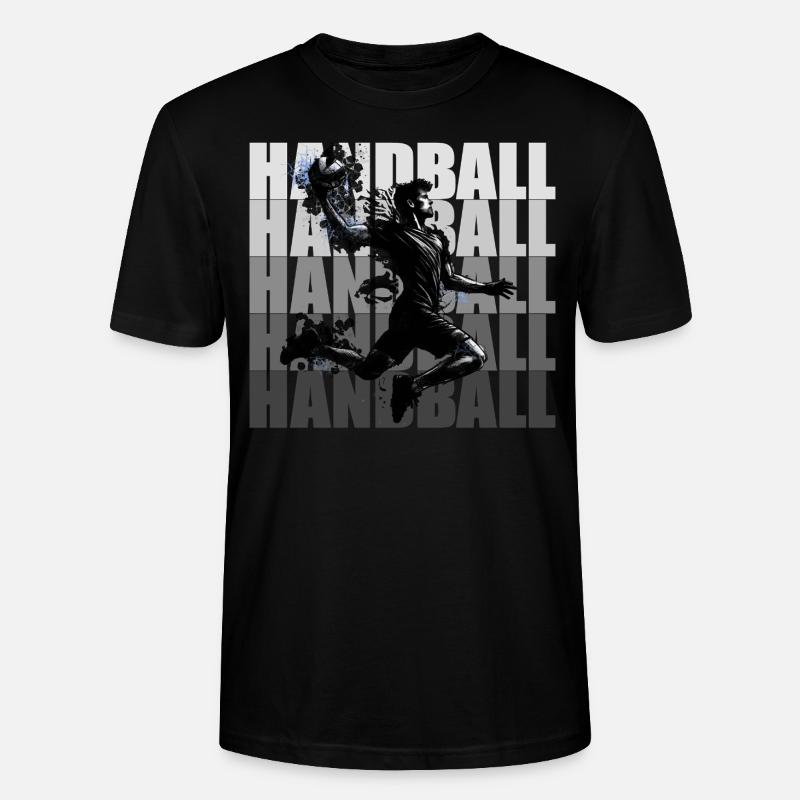 Handball - T-shirt bio CRAFTER Stanley Stella Unisexe - noir