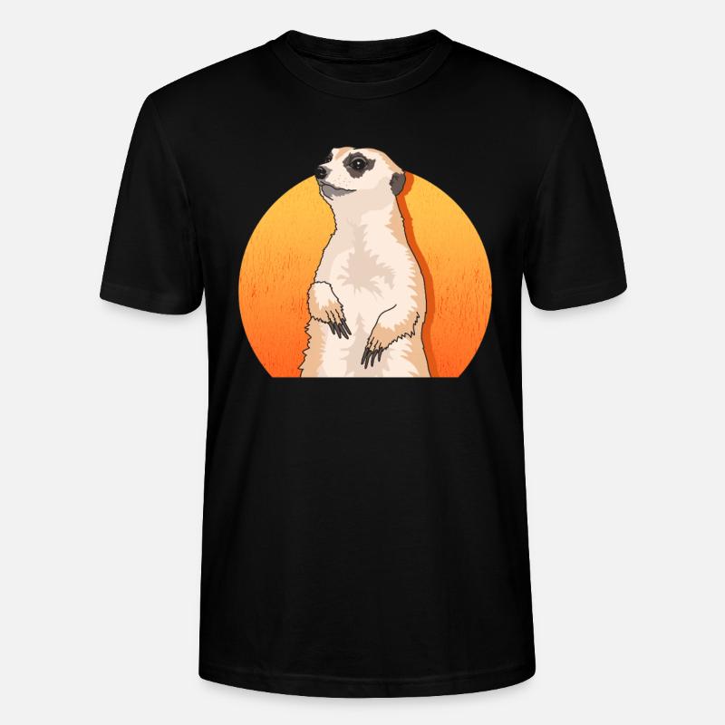 Erdmännchen süßes Erdmännchen Geschenke - Stanley/Stella Unisex Bio-T-Shirt CRAFTER - Schwarz