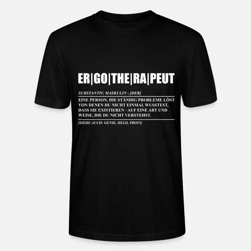 Lustige Ergotherapeut Sprüche Geschenkidee - Stanley/Stella Unisex Bio-T-Shirt CRAFTER - Schwarz