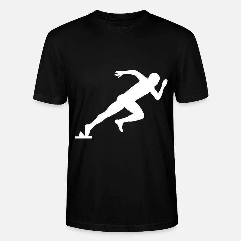 Sprint Läufer - Stanley/Stella Unisex Bio-T-Shirt CRAFTER - Schwarz
