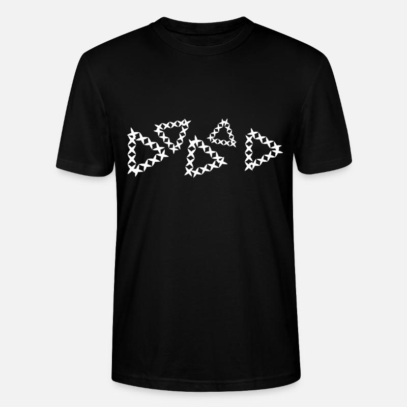 triangular shapes crosses - Stanley/Stella CRAFTER Unisex Organic T-Shirt - black