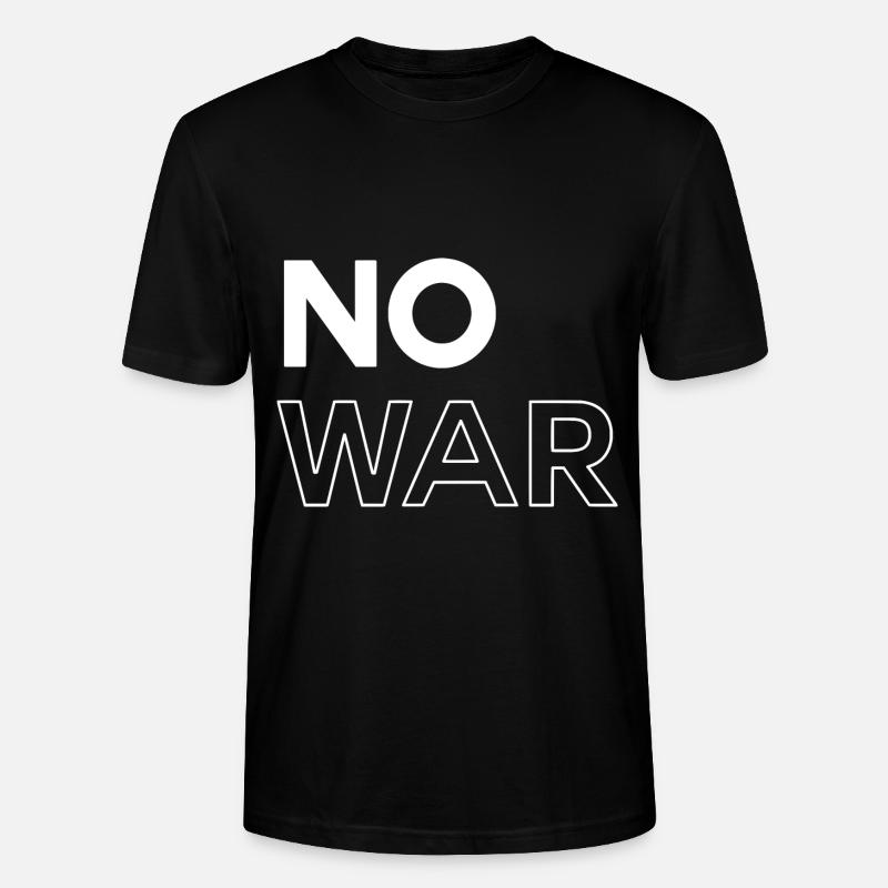 No War - Stanley/Stella Unisex Bio-T-Shirt CRAFTER - Schwarz