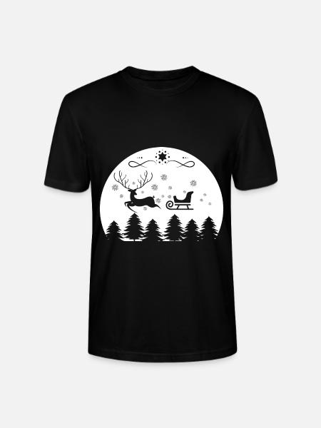 Weihnachtsmann Lebkuchen Rentier Winter - Stanley/Stella Unisex Bio-T-Shirt CRAFTER - Schwarz