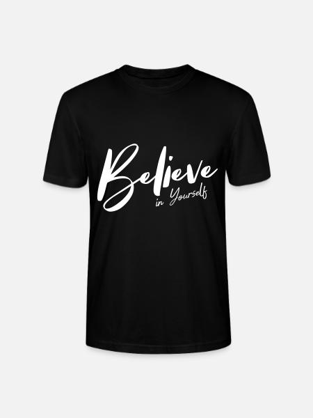 Believe in Yourself - Stanley/Stella Unisex Bio-T-Shirt CRAFTER - Schwarz